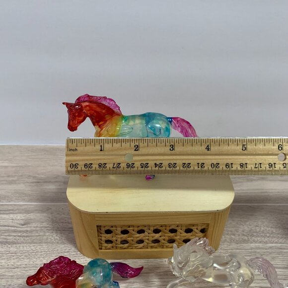 Breyer Horses Suncatchers Used Dyed Horses Lot Of 3 - Picture 7 of 12